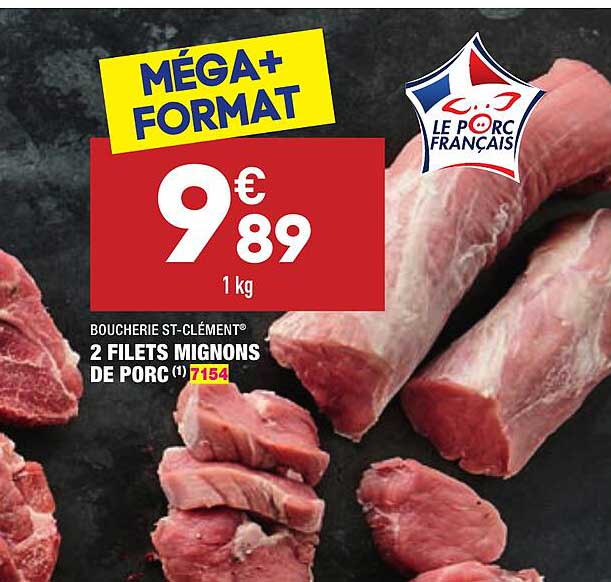 2 filets mignons de porc boucherie st-clément®