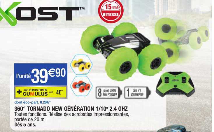 360° tornado new génération 1-10e 2.4 ghz