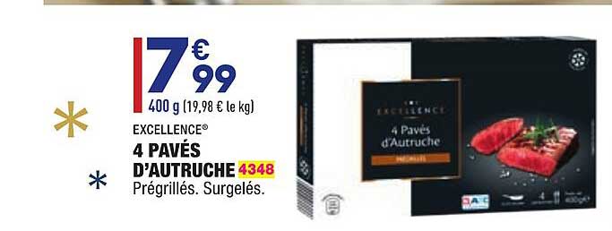 4 pavés d'autruche excellence®