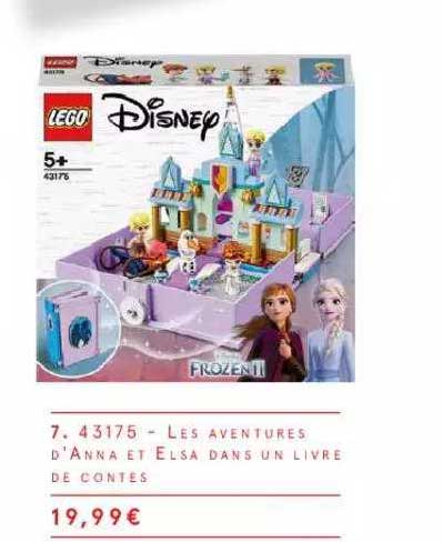 43175 - les aventures d'anna et elsa dans un livre de contes lego disney