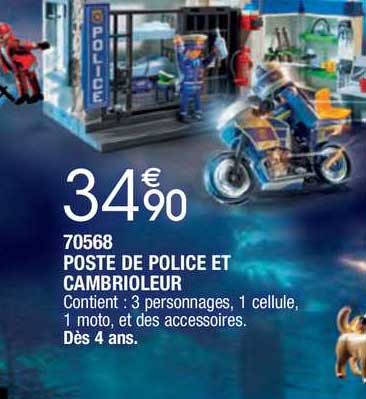 70568 - poste de police et cambrioleur