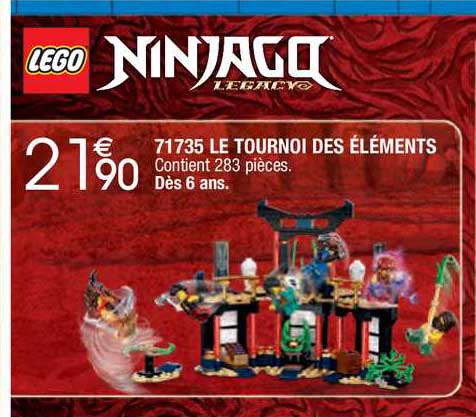 71735 le tournoi des éléments lego ninjago