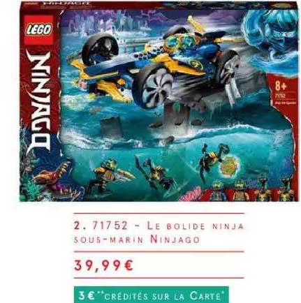 71752 - le bolide ninja sous-marin ninjago lego