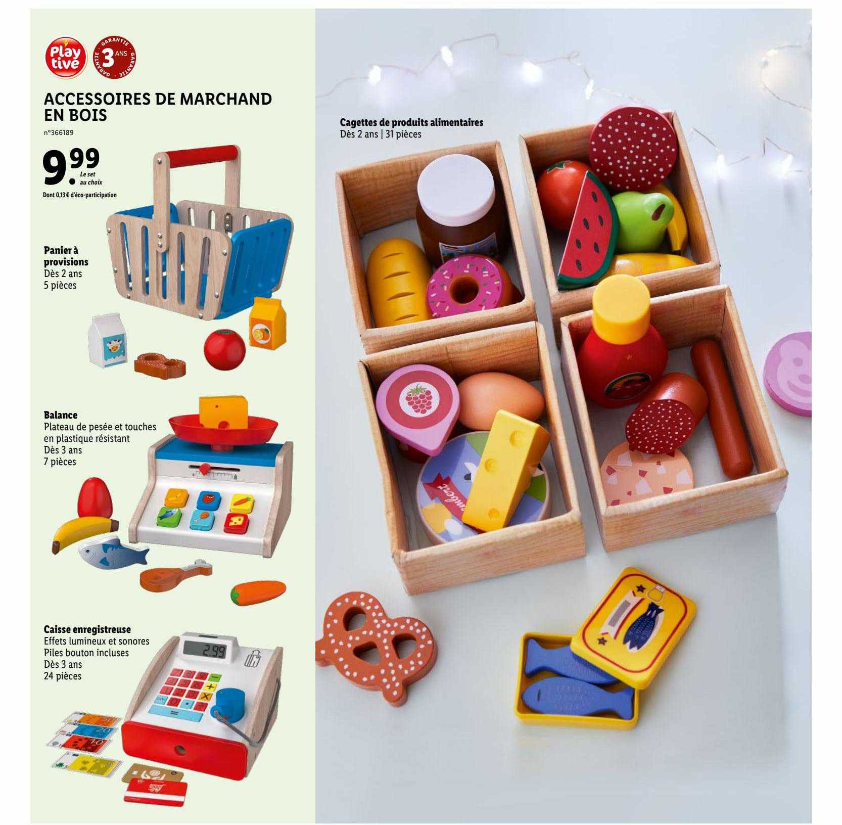 Accessoires De Marchand En Bois Playtive