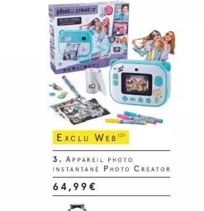 appareil photo instantané photo creator