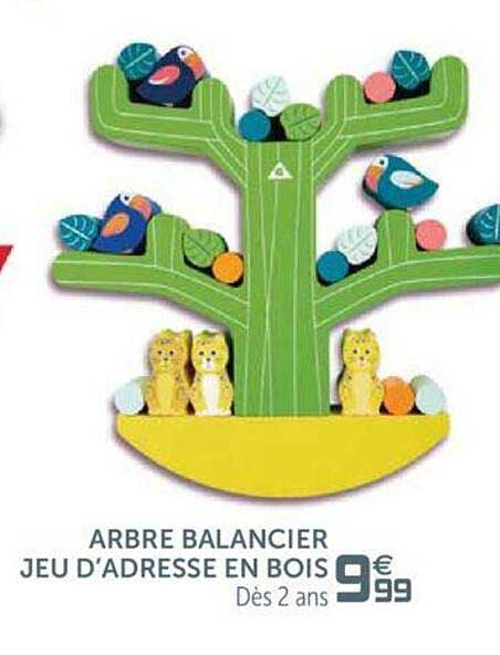 Arbre Balancier Jeu D'adresse En Bois