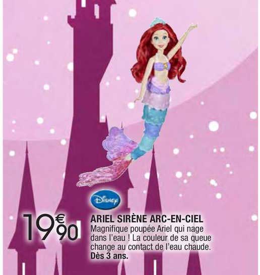 ariel sirène arc-en-ciel