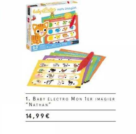 baby électro mon 1er imagier "nathan"