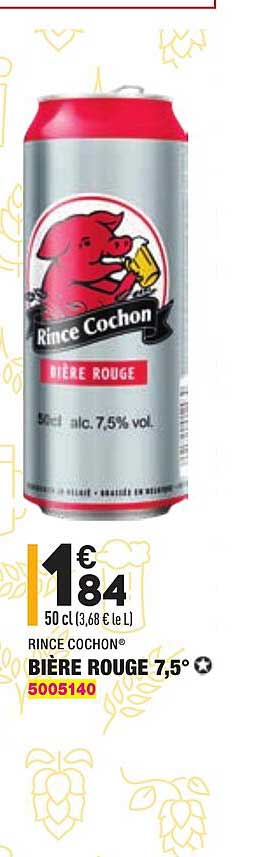 bière rouge 7,5° rince cochon®