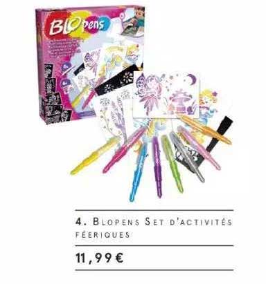 blopens set d'activités féériques