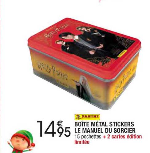 boîte métal stickers le manuel du sorcier