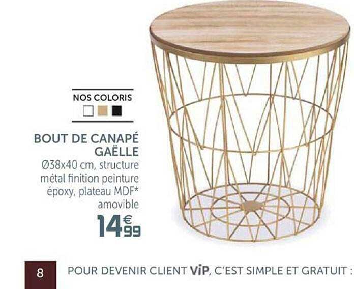 bout de canapé gaëlle