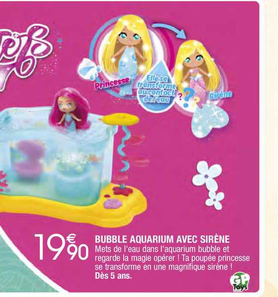 bubble aquarium avec sirène