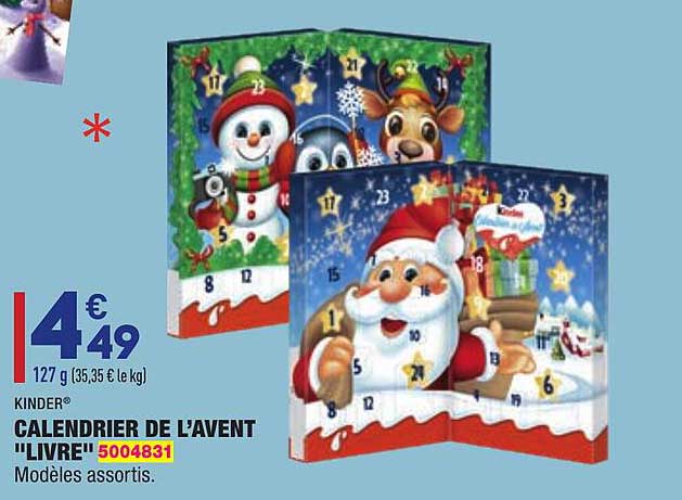 Calendrier De L'avent "livre" Kinder®