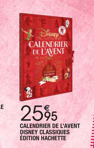 calendrier de l'avent disney classiques édition hachette