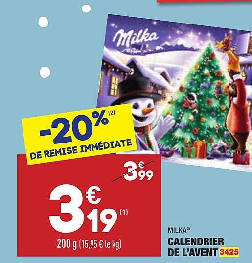 calendrier de l'avent milka®