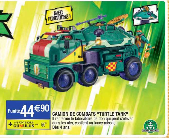 camion de combats "turtle tank"