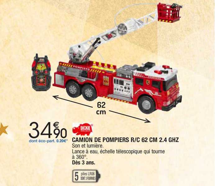 camion de pompiers r-c 62 cm 2.4 ghz