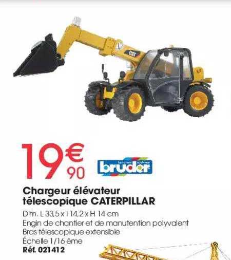 chargeur élévateur télescopique caterpillar bruder