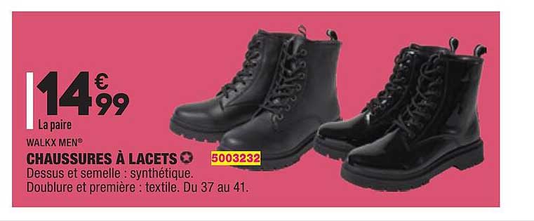 chaussures à lacets walkx men®
