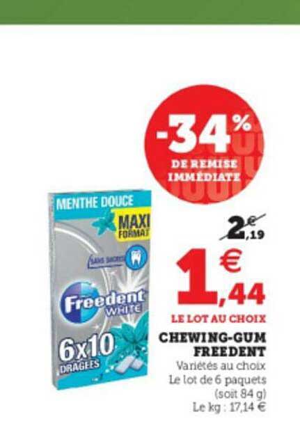 chewing-gum freedent
