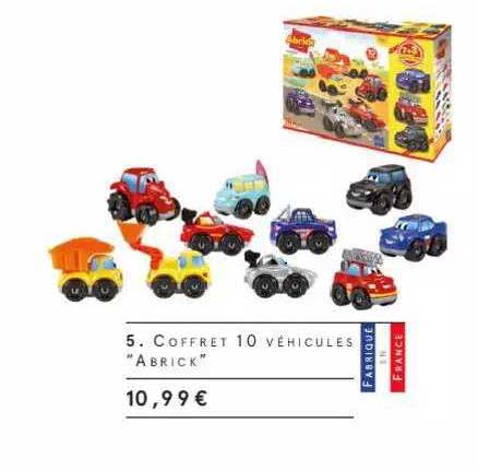 coffret 10 véhicules "abrick"