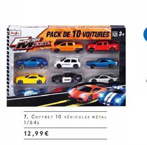 coffret 10 véhicules métal 1-64e