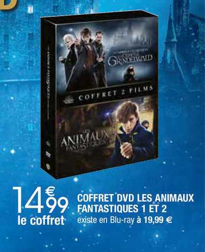 coffret dvd les animaux fantastiques 1 et 2