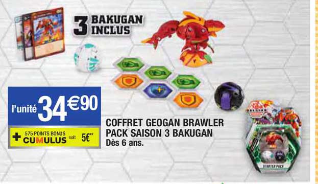 coffret geogan brawler pack saison 3 bakugan