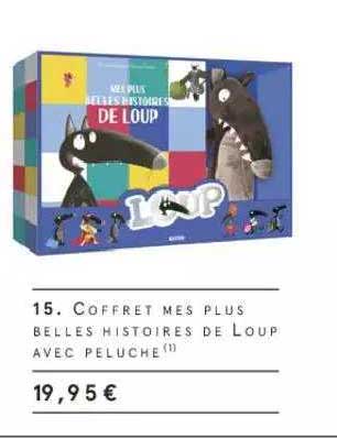 coffret mes plus belles histoires de loup avec peluche