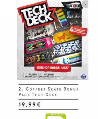 coffret skate bonus pack tech deck