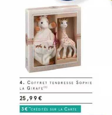 coffret tendresse sophie la girafe