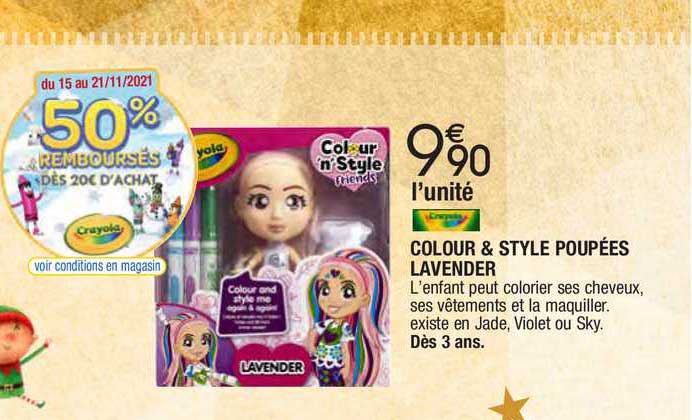 Colour & Style Poupées Lavender
