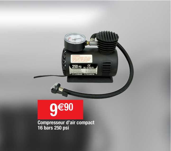 compresseur d'air compact 16 bars 250 psi