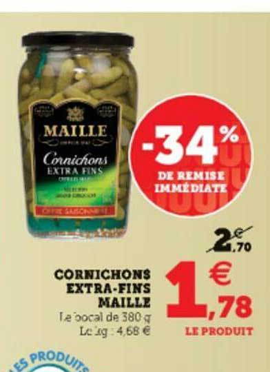 cornichons extra-fins maille