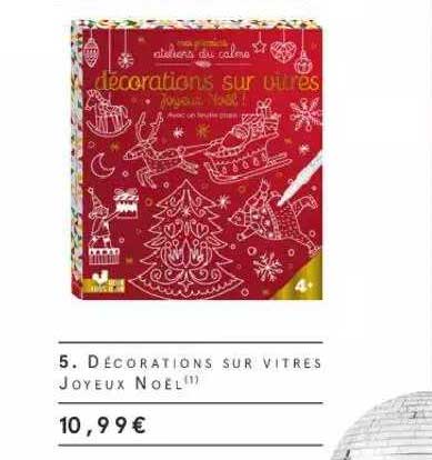 décorations sur vitres joyeux noël