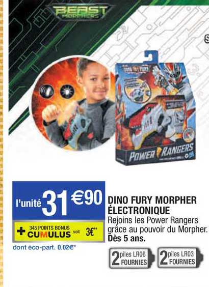 dino fury morpher électronique