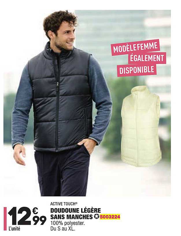 Doudoune Légère Sans Manches Active Touch®