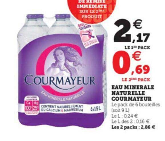 Eau Minérale Naturelle Courmayeur