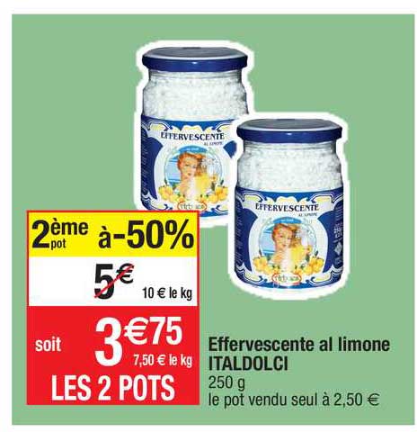 effervescente al limone italdolci