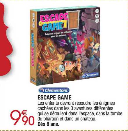 escape game clementoni