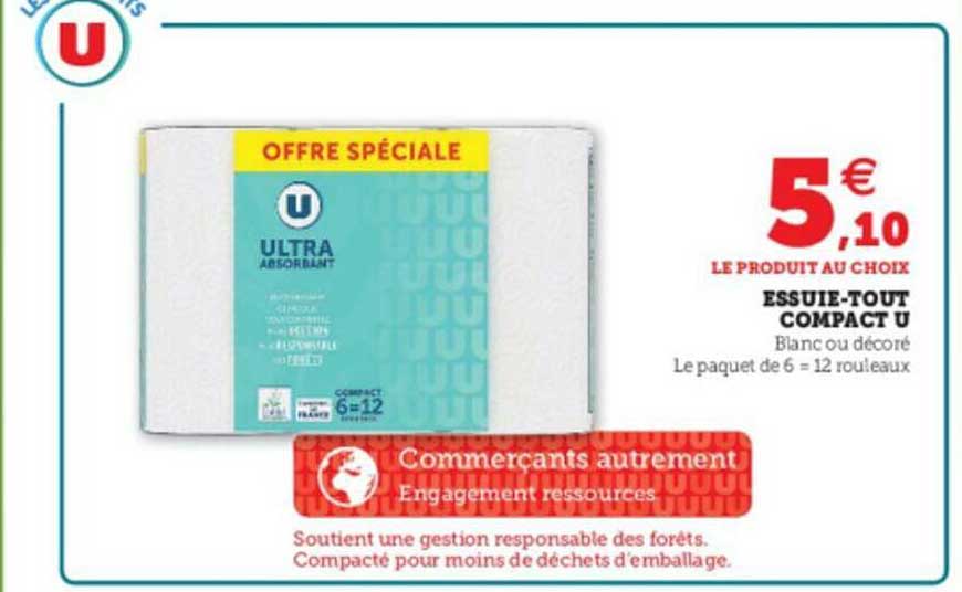 essuie-tout compact u
