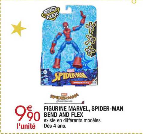 figurine marvel, spider-man bend and flex