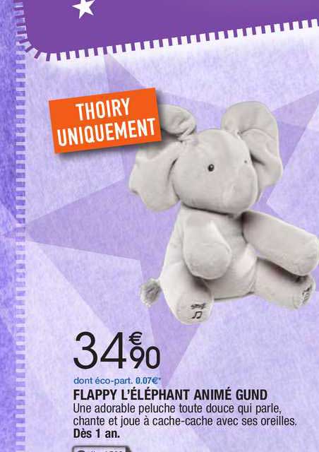 flappy l'éléphant animé gund