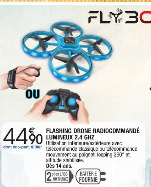 flashing drone radiocommandé lumineux 2.4 ghz