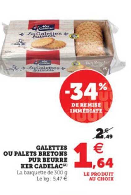 galettes ou palets bretons pur beurre ker cadelac