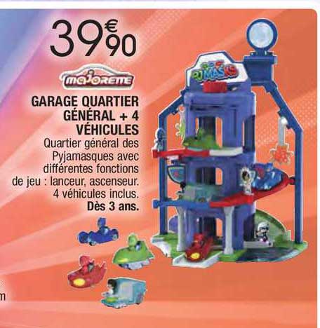 garage quartier général + 4 véhicules majorette