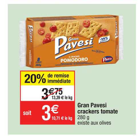gran pavesi crackers tomate