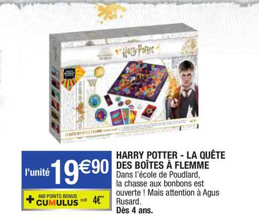 harry potter - la quête des boîtes à flemme