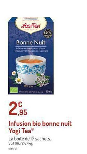 infusion bio bonne nuit yogi tea®